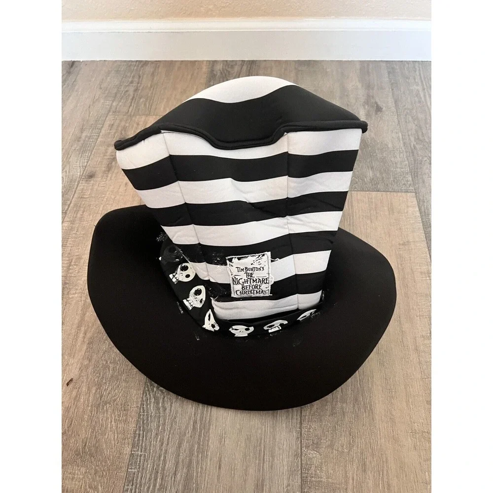 Disney Parks Nightmare Before Christmas Jack Skellington Top Hat Adult Cosplay - Picture 3 of 7